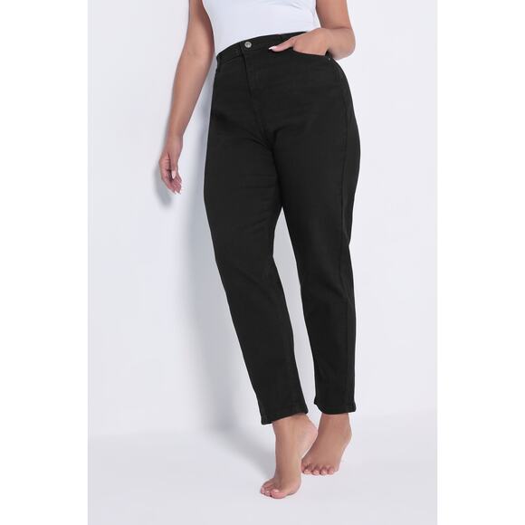 EXPRESS Super High Rise Black Mom Jeans Size 4R - Picture 1 of 7